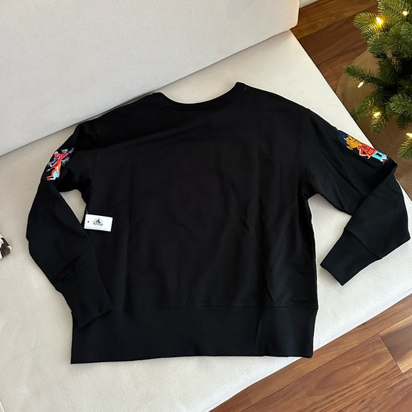 DISNEY COCO BLACK LONG SLEEVE EMBROIDERED REMEMBER ME TOP SMALL NEW - Picture 8 of 11